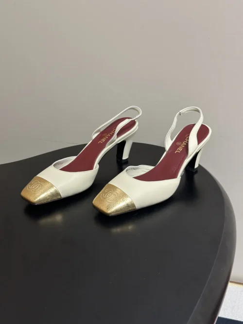 Chanel Slingback Heeled Sandals