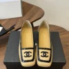 Chanel Square-Toe Flats