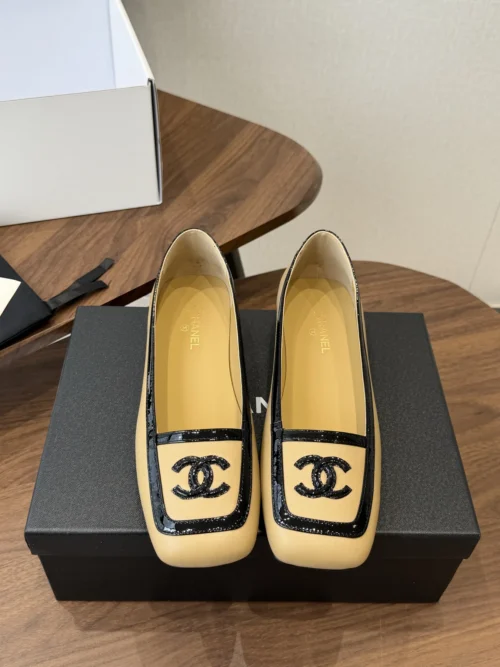Chanel Square-Toe Flats