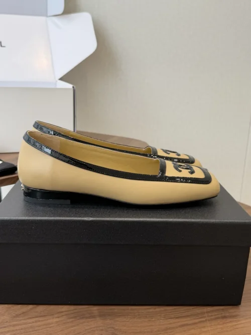 Chanel Square-Toe Flats