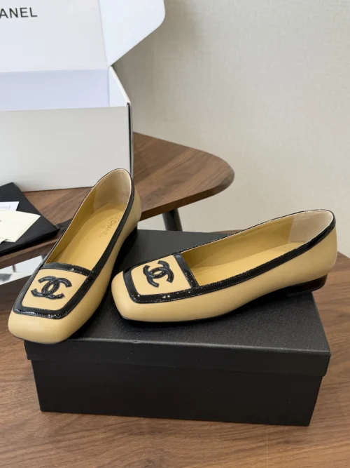 Chanel Square-Toe Flats