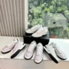 Chanel Suede Platform Sneakers