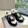 Chanel Suede Platform Sneakers