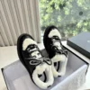 Chanel Suede Platform Sneakers