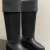 Chanel Suede Riding Boots