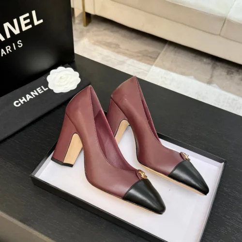 Chanel Lambskin Slingback Heeled Sandals