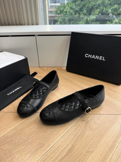 Chanel Square-Toe Flats