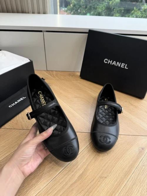 Chanel Square-Toe Flats