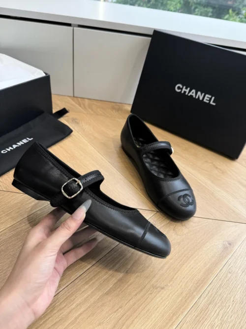 Chanel Square-Toe Flats