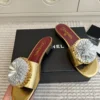 Chanel Lambskin Slides