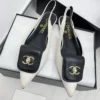 Chanel Lambskin Pointed-Toe Sandals