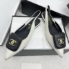 Chanel Lambskin Pointed-Toe Sandals
