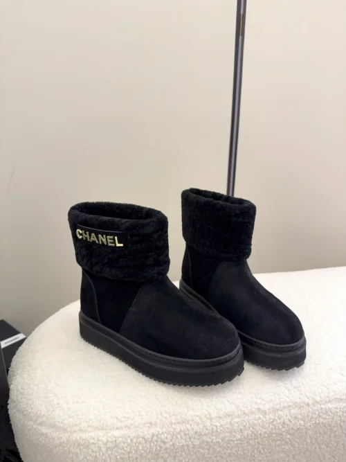 Chanel Shearling Snow Boots