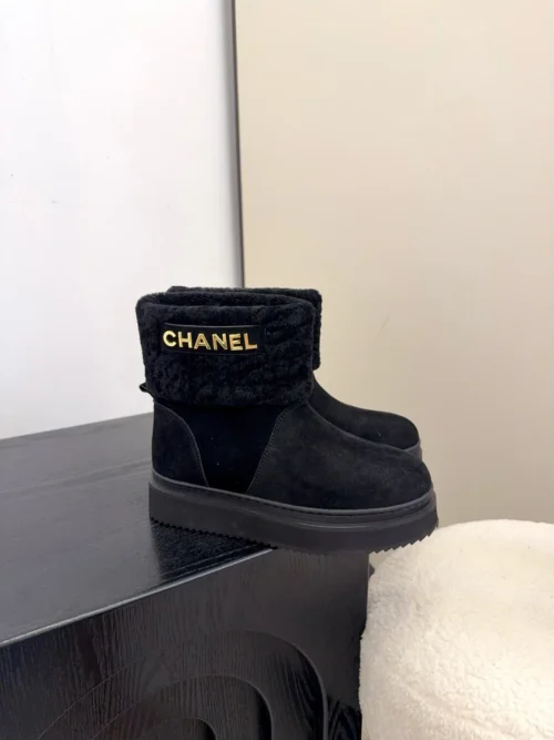 Chanel Shearling Snow Boots