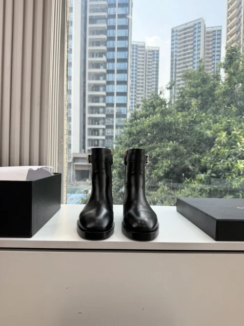 Chanel Leather Riding Boots