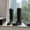 Chanel Leather Riding Boots