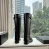 Chanel Leather Riding Boots