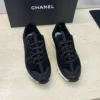 Chanel Lambskin Platform Lace-Up Running Sneakers