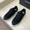 Chanel Lambskin Platform Lace-Up Running Sneakers