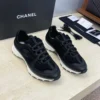 Chanel Lambskin Platform Lace-Up Running Sneakers