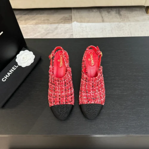 Chanel Platform Heeled Sandals