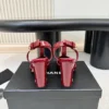 Chanel Patent Leather Heeled Sandals