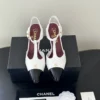 Chanel Patent Leather Pointed-Toe Heeled Sandals