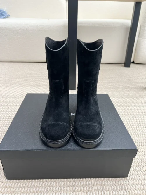 Chanel Leather Riding Boots