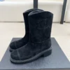 Chanel Leather Riding Boots