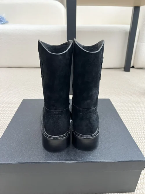 Chanel Leather Riding Boots