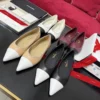 Chanel Pointed-Toe Ballet Flats