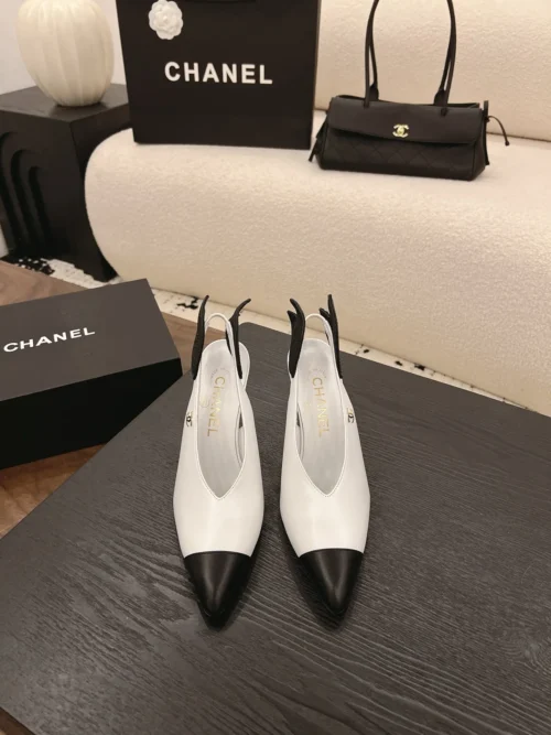 Chanel Pointed-Toe Slingback Pumps