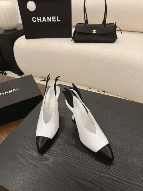 Chanel Pointed-Toe Slingback Pumps