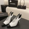 Chanel Pointed-Toe Slingback Pumps