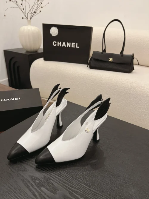 Chanel Pointed-Toe Slingback Pumps