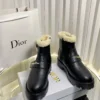 Dior Leather Platform Biker Boots