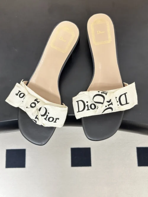Dior J'Adior Bow-Detail Slides