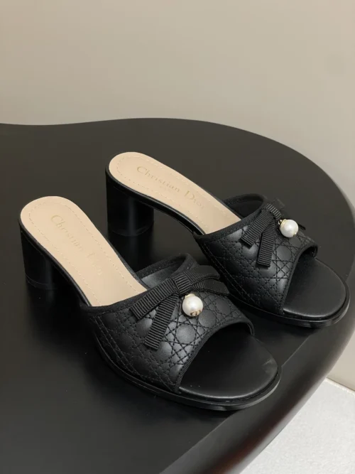 Dior Bow-Detail Slides