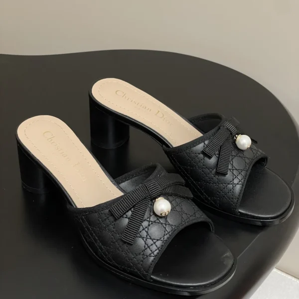 Dior Bow-Detail Slides