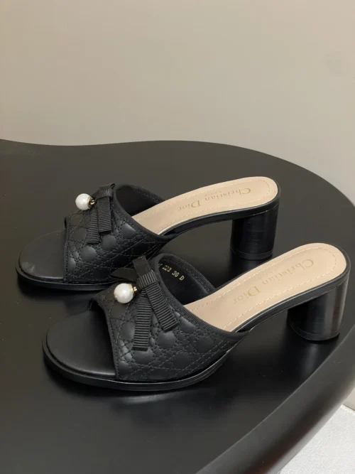 Dior Bow-Detail Slides