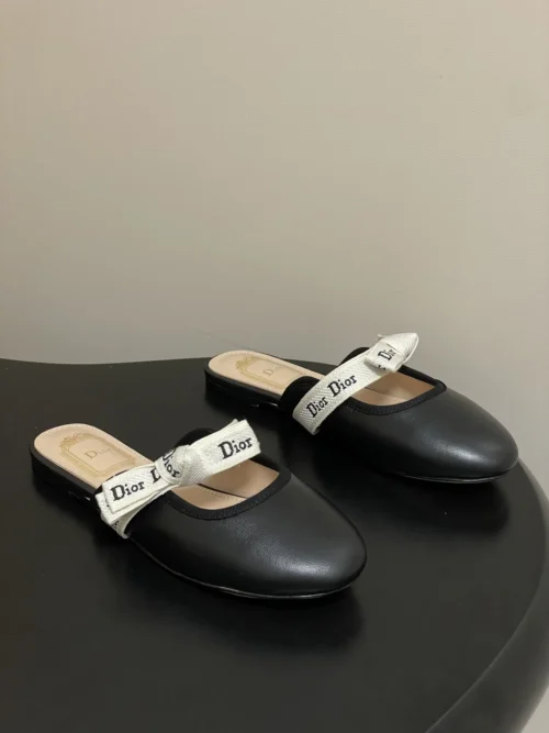 Dior J'Adior Bow-Detail Mules