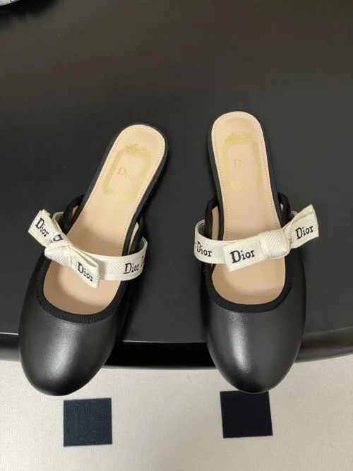 Dior J'Adior Bow-Detail Mules