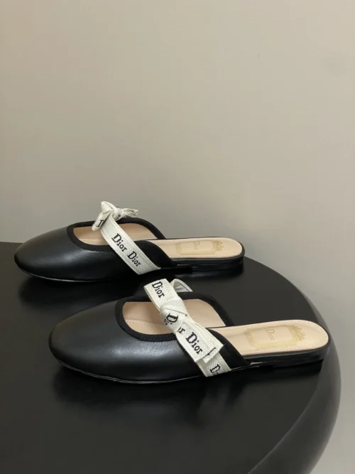 Dior J'Adior Bow-Detail Mules