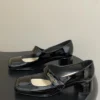Dior Patent Leather Square-Toe Mary Jane Pumps
