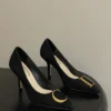 Dior Pointed-Toe Buckle Pumps