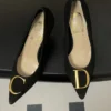 Dior Pointed-Toe Buckle Pumps