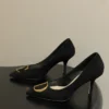 Dior Pointed-Toe Buckle Pumps