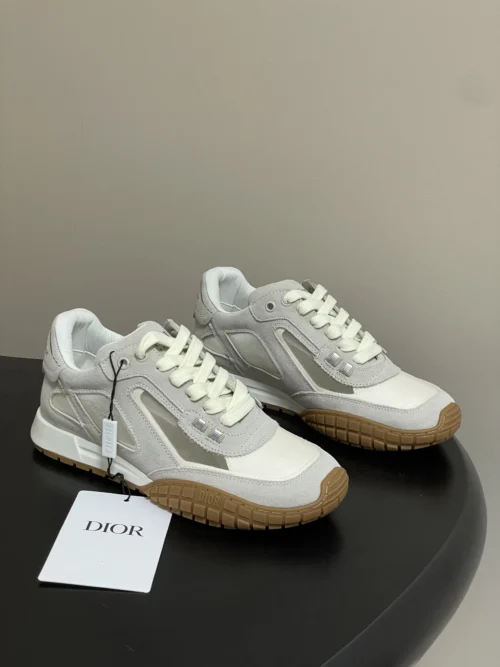 Dior Suede Platform Lace-Up Chunky Sneakers