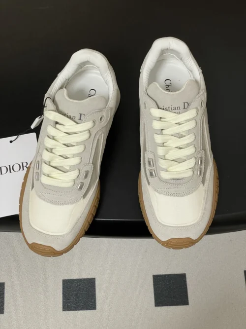 Dior Suede Platform Lace-Up Chunky Sneakers