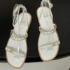 Dior Suede Lace-Up Sandals